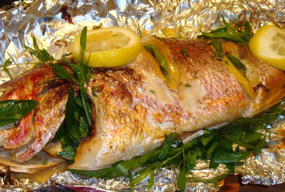 Baked cod