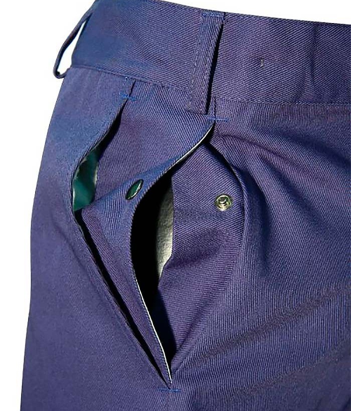 Ready -made pockets on with their own hands of women's trousers, example 4