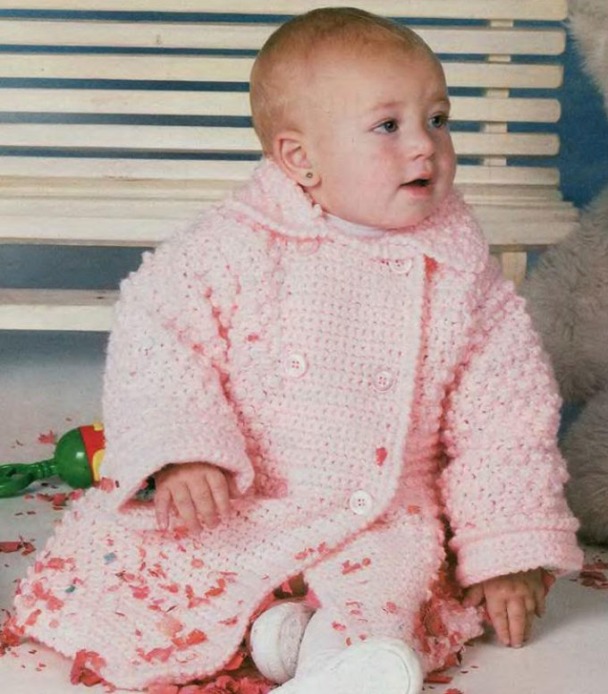 DIY pink coat - crochet