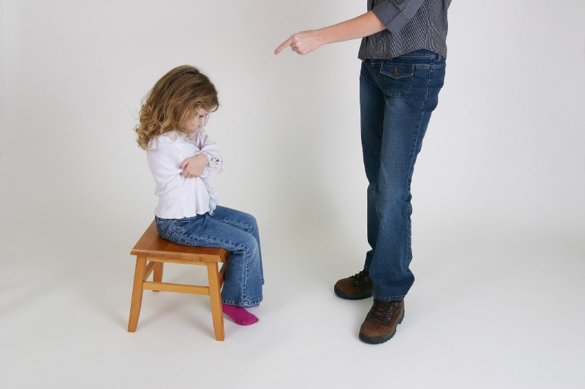 Memo to parents about the rules of punishment of a child