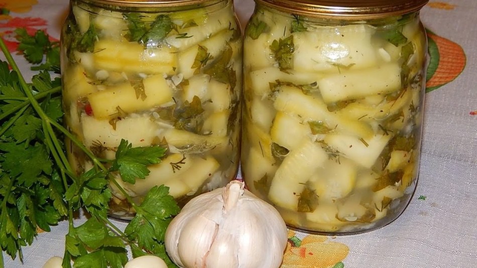 Slnečné cukety, podobne ako výplach: recept na zimu