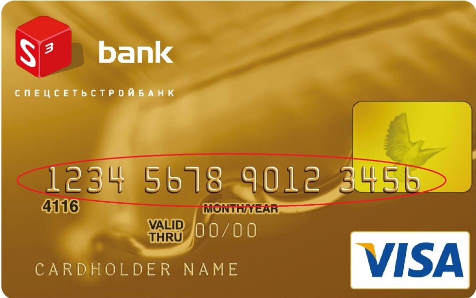 This is how you can determine the bank card number