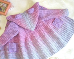 Crochet Coat for a Girl: Pola rajutan, instruksi pengantar untuk melakukan pekerjaan, deskripsi - cara mengikat detail mantel?