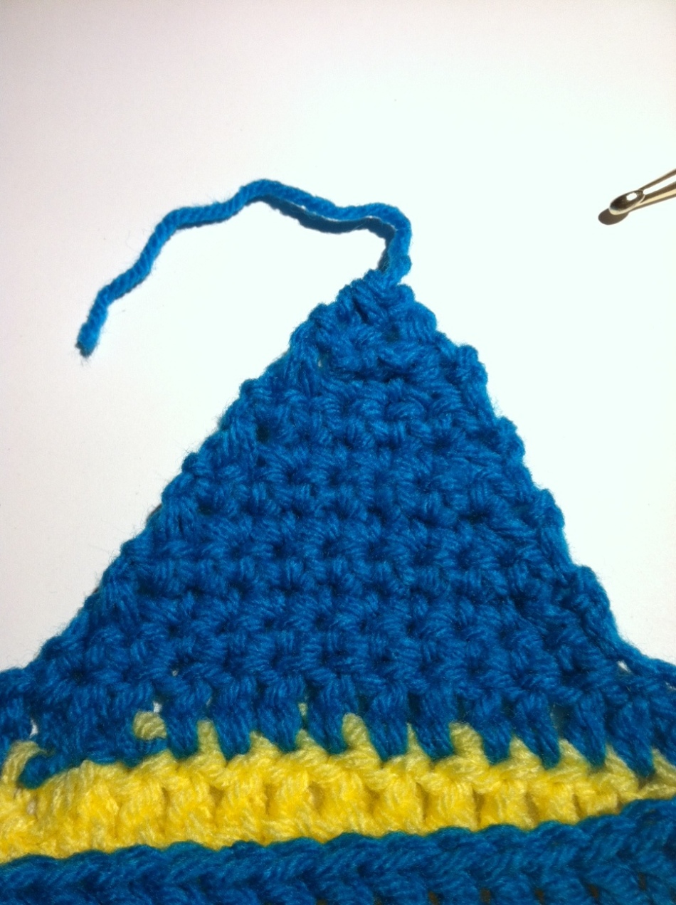 Crochet hat for a boy in spring and autumn: Step 21