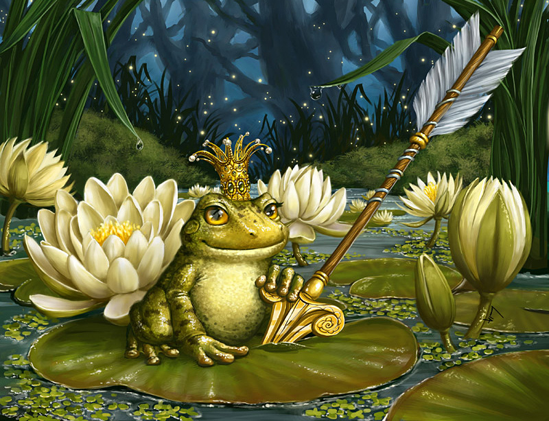 Tale Princess Frog in a new way for adults