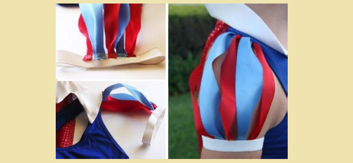 Sleeves to the carnival costume of Snow White