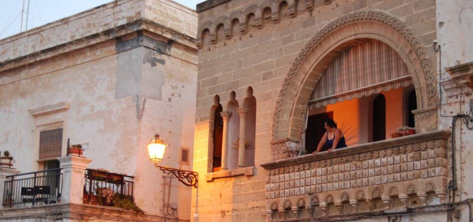 Vecchia città di Gallipoli, Apulia, Italia