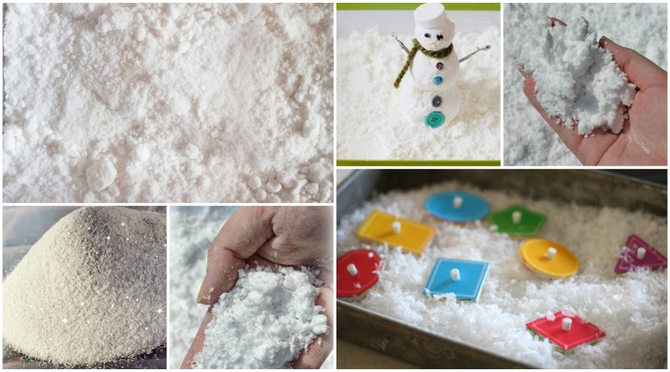 Artificial snow from children's update