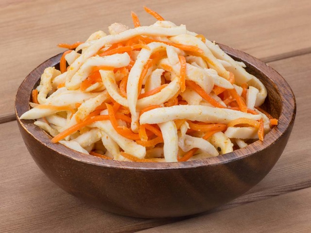 Кальмары по-корейски: быстрый рецепт, с морковью в кисло-сладком соусе, с овощами, в остром соусе, с огурцами, с морской капустой — самые вкусные рецепты для приготовления в домашних условиях