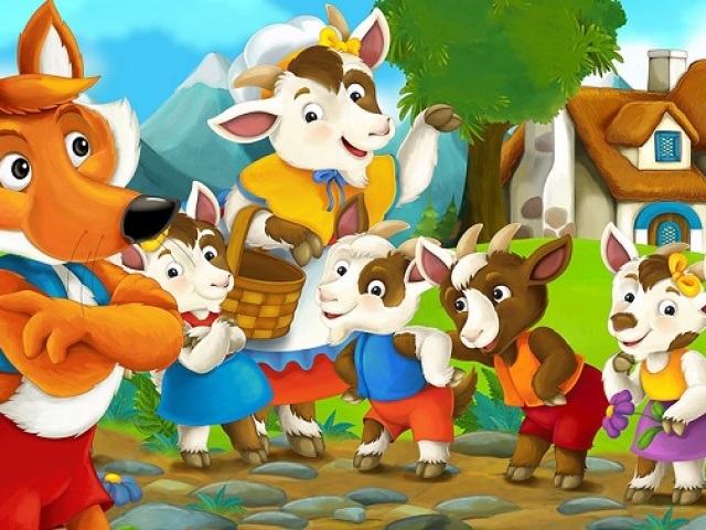 Rozprávka „vlk a sedem Kitty“ novým spôsobom-výber pre deti a dospelých