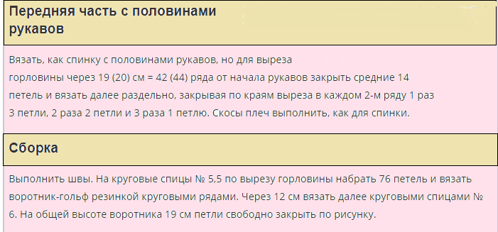 Opis za voluminozne ženske puloverjeve igle z pletenicami z pletenicami