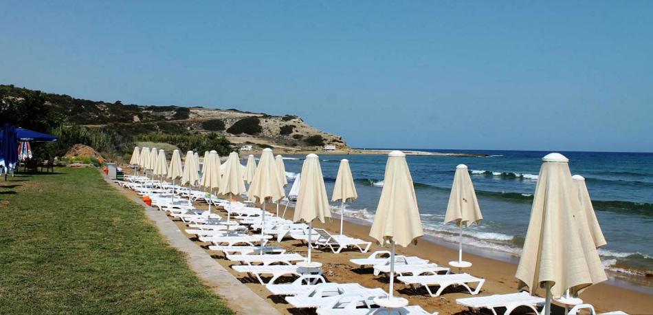 The beaches of the northern Cyprus