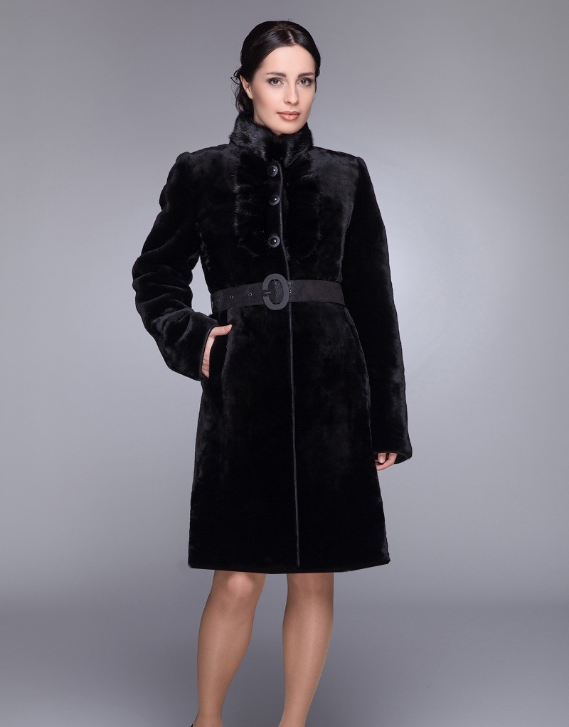 Muton fur coat