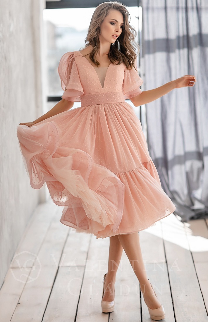 Romantic version of the dress for celebrating the New Year