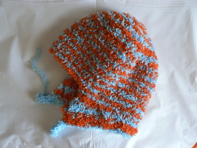 Hat helmet for a boy Crochet: Step 5