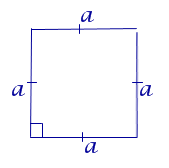 Formule za stran oboda kvadratnega območja