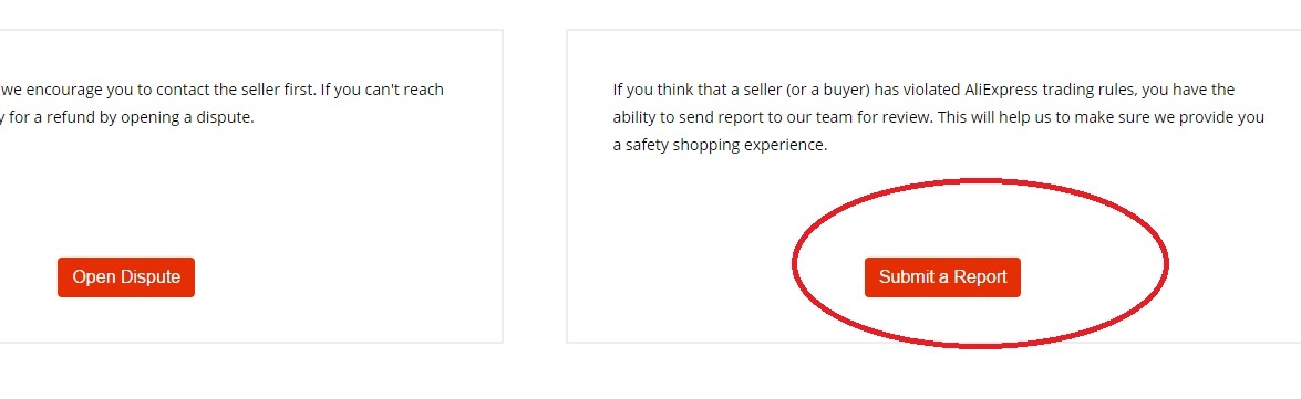 Where to write a complaint about the seller Aliexpress