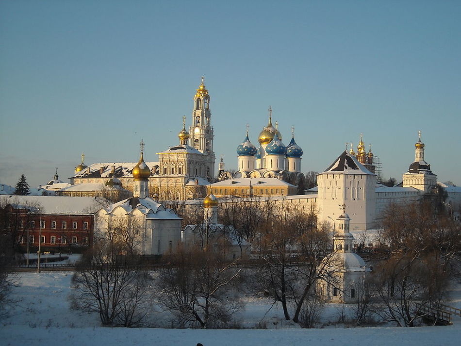 Beauté hivernale du monastère