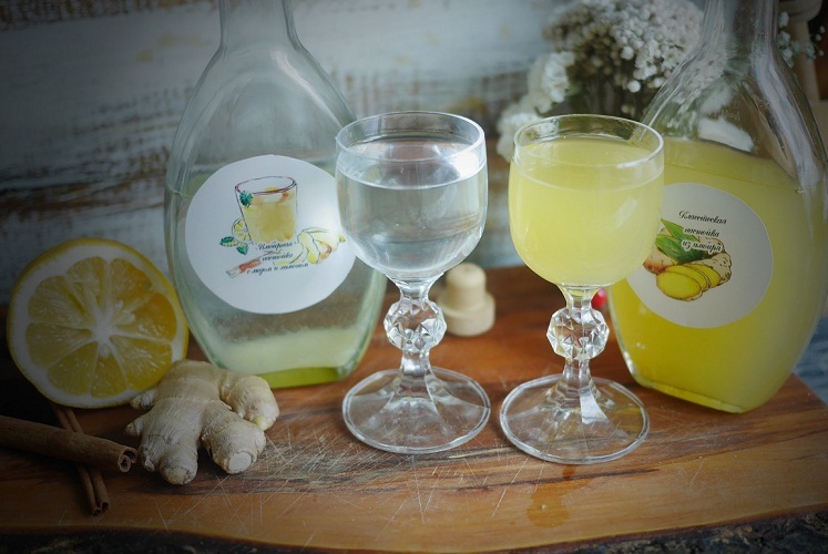 Sestavek ingverja-limona