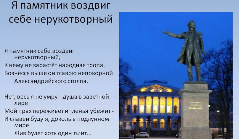 Сочинение Анализ Стихотворения Памятник