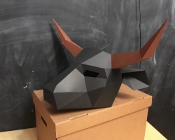 Bull Mask made of paper, felt on the head with your own hands: instructions, templates