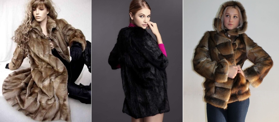 Fur coats from the ondatra
