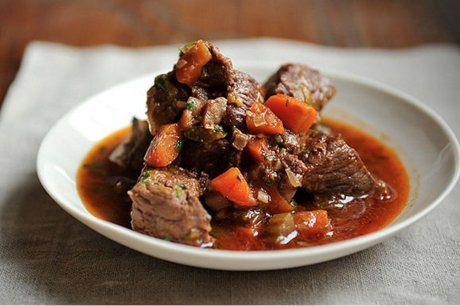 This is how the meat prepared in the slow cooker is obtained