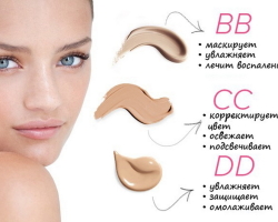 Cream VV, SS, DD - what kind of cosmetics are these? How do creams BB, CC, DD differ from each other?