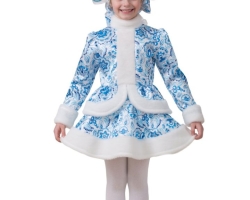 Kostum Snow Maiden untuk pacar dan anak dengan tangan Anda sendiri