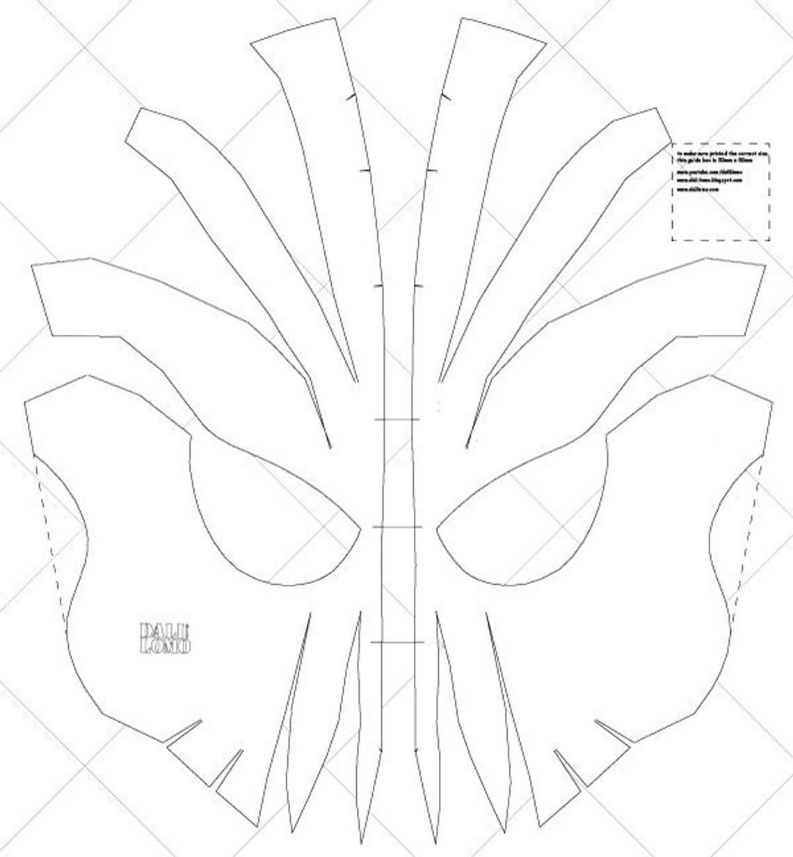 Развёртка маски человека паука