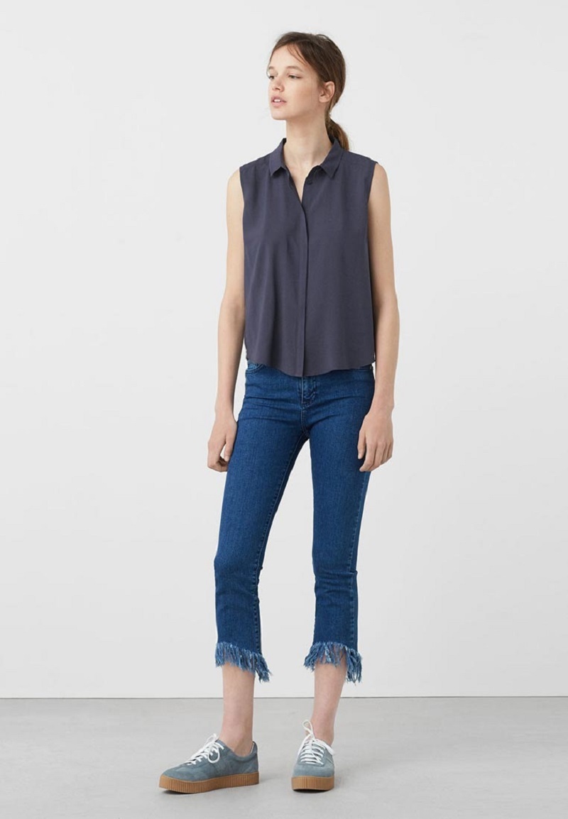 Blusa simple del mango