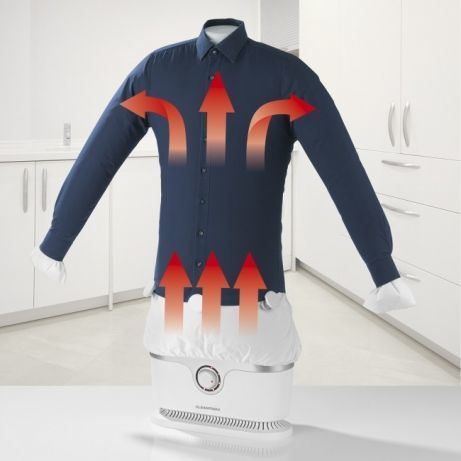 A device for drying and ironing clothes - a real find for those who do not like an iron