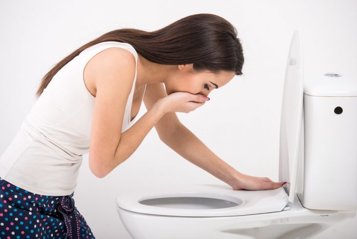 Vomiting is a frequent sign of alcohol departure