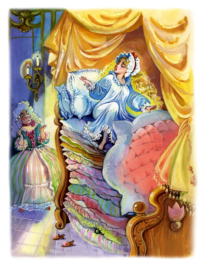Princesse sur un pois - Un conte de fées d'une nouvelle manière sur les rôles