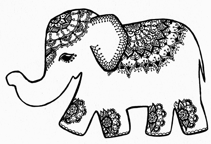 Éléphant - pouvoir, pouvoir, domination, esprit, dignité, fertilité, immortalité, bonheur et bonté complète