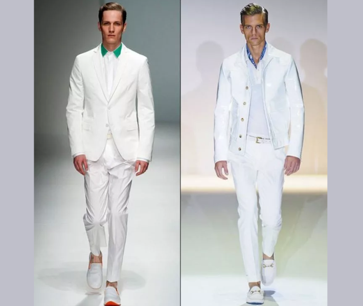 Fehér ing férfiak - divatos képek