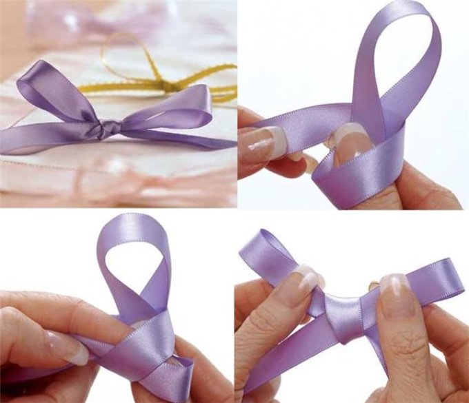 Beautiful bow from the tape with your own hands