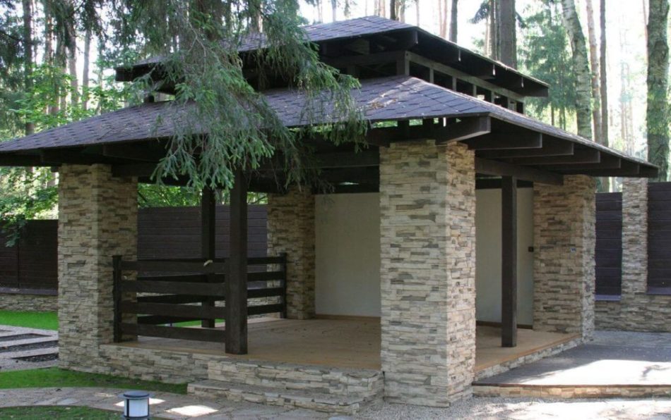 Gazebo in mattoni