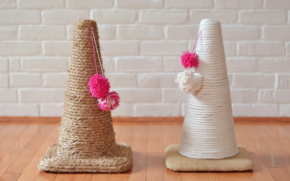 Cute cones-bunks with pompons
