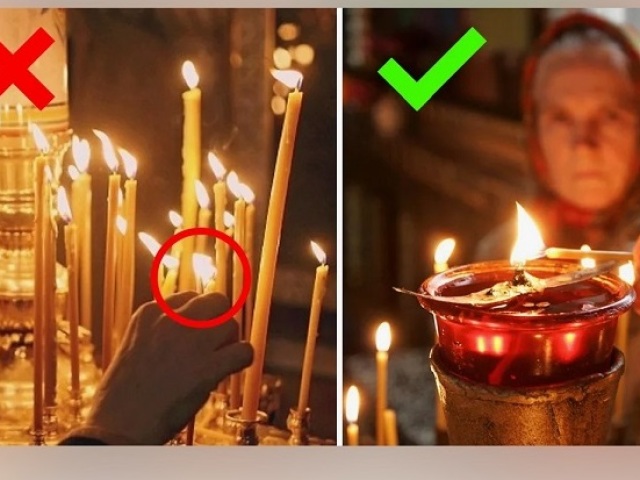 Comment brûler correctement les bougies dans l'église?