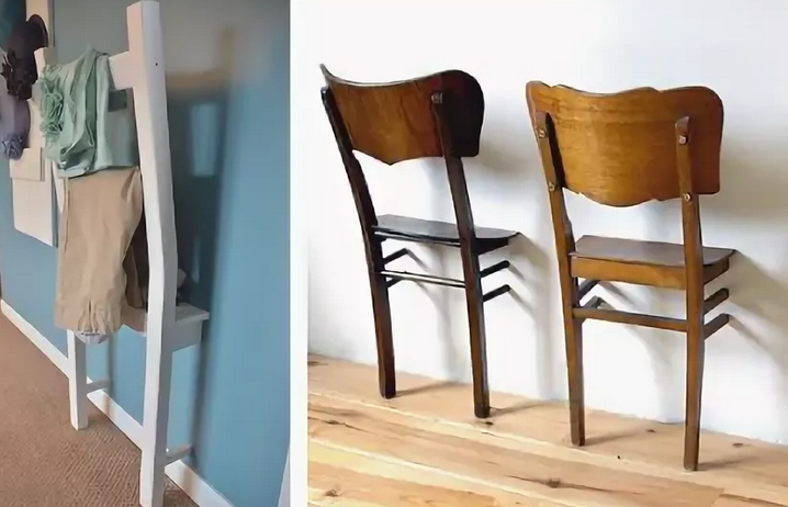 Придаем новый вид старому стулу при помощи остатков обоев — интересное украшение интерьера