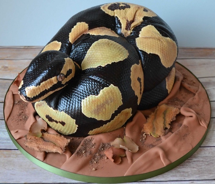 Идеи украшения торта в год змеи