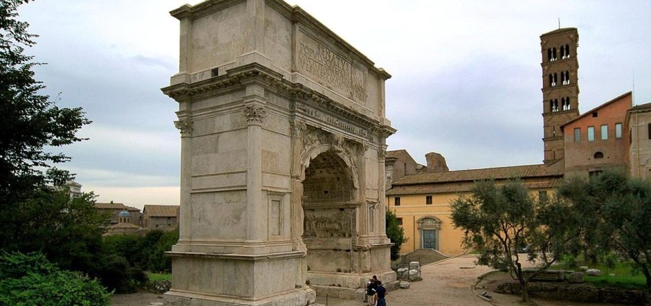 Titus triumphal arch, Roman forum