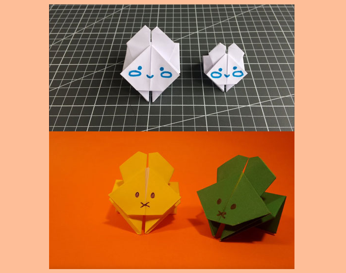 Origami paper rabbit for beginners