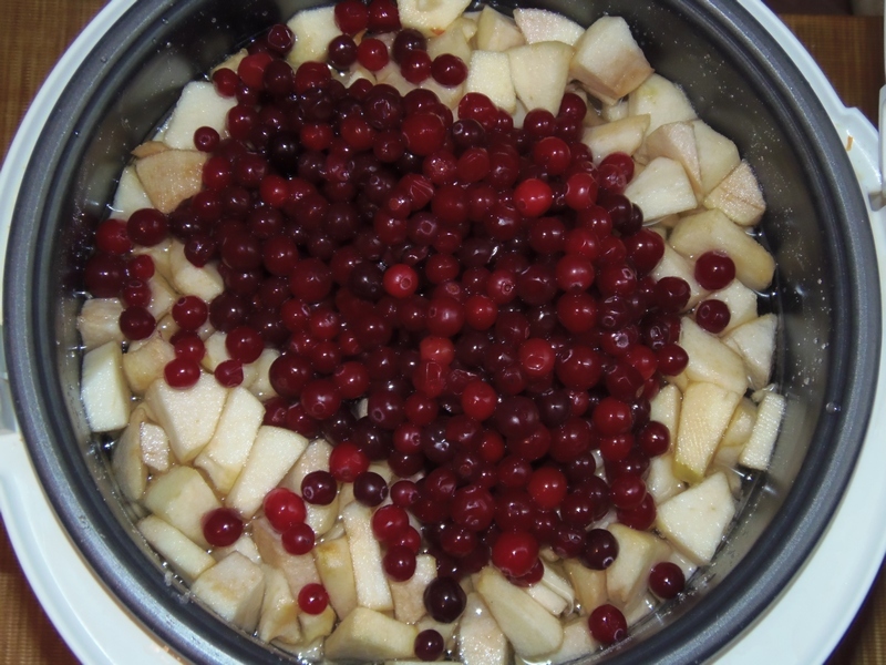 Jam et pommes de cassis