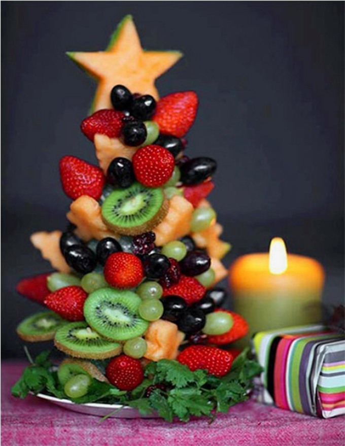 Arbre de Noël aux fruits