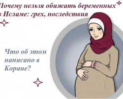 De ce este imposibil să jigniți femeile însărcinate în Islam: păcat, consecințe. Cum ar trebui să se raporteze musulmanii cu femeile însărcinate, soțiile însărcinate?