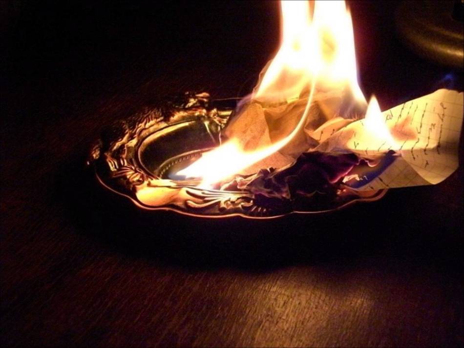 Ritual of debt burning