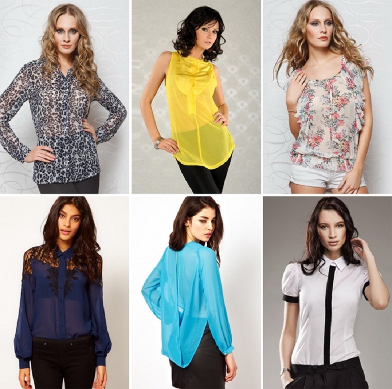 Chiffon blouses can be completely different