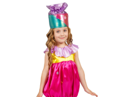 Новогодний костюм хлопушки для девочки — своими руками